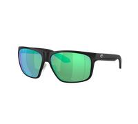 Costa Man Sunglass Trades - Frame color: Matte Black, Lens color: Green Mirror