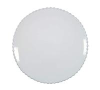 Costa Nova Ceramic Stoneware 11'' Dinner Plate - Pearl Collection, White | Microwave & Dishwasher Safe Dinnerware | Food Safe Glazing | Restaurant Quality Tableware