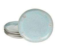Costa Nova Eivissa Dinner Plate, Sea Blue Interior, Beige Exterior, Speckled, 28 cm