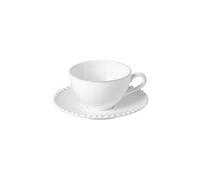 Costa Nova Pearl White 250Ml Tea Cup & Saucer