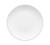 Costa Nova PEP222W Plate, Salad Plate, Approx. 8.7 inches (22 cm), Microwave, Dishwasher Safe, Pearl, White