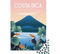 Costa Rica 1 1000 Piece Jigsaw Puzzle, Global Monument Landscape, Mindful Activity, Premium Paper Puzzle, Birthday Gift for Families, 38x26cm/1000pcs