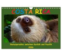 Costa Rica - a natural paradise between the Caribbean and the Pacific UK-Version (Wall Calendar 2026 DIN A4 Landscape), CALVENDO 12 Month Wall Calendar