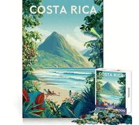 Costa Rica Beach Scene Jigsaws 1000 Pieces for Teenagers Brain Exercise, Cozy Fun, Real Challenge, (38x52cm)