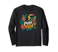 Costa Rica Collared Aracar Toucan Long Sleeve T-Shirt