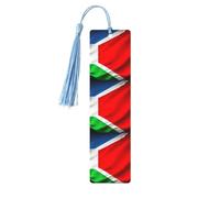 Costa Rica Flag 1 Print 5pcs Wooden Bookmark for Men Women, Bookmarks with Tassel, Bookmarks Gifts for Book Lovers