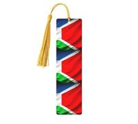 Costa Rica Flag 1 Print 5pcs Wooden Bookmark for Men Women, Bookmarks with Tassel, Bookmarks Gifts for Book Lovers
