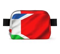Costa Rica Flag 1 Print Waterproof Sling Bag with Large Opening Side Bag Durable Waist Pack for Running Cycling Travel