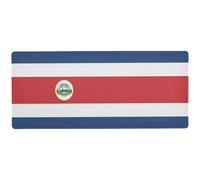 Costa Rica Flag Blue Red modern computer Mouse Pad for desks large cool mousepad 31.5 x 11.8in