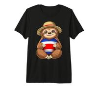 Costa Rica Flag Costa Rican Roots Proud Costa Rican Heritage Premium T-Shirt