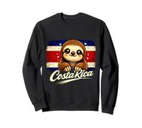 Costa Rica Flag Kawaii Sloth Pura Vida Sweatshirt