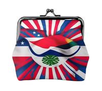 Costa Rica Flag Print Change Purse Women's Coin Purse Small Pouches with Kiss Lock,for Coins Cards Small Items