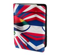 Costa Rica Flag print Travel Wallet Passport Holder Case for Family Leather Passport Cover for Men Women, Black, One Size