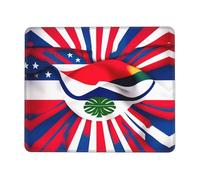 Costa Rica Flag Stable Grip Mouse Pad Desk Mat, Lock Edge with Non-Slip Rubber Bottom for Computer Laptop PC
