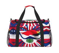 Costa Rica Flag Travel Bag, Weekender Bags For Women Men For Outdoor Adventures, Ideal For Camping And Hiking, Black, One Size