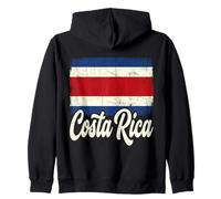 Costa Rica Flag Zip Hoodie