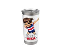Costa Rica Girl Dab Pose Stainless Steel Insulated Tumbler