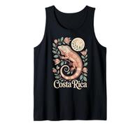 Costa Rica Iguana, Fun Tropical Flowers, and Moon Tank Top