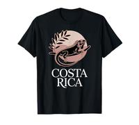 Costa Rica Iguana on Branch, Tropical Wildlife Sunset Travel T-Shirt