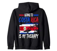Costa Rica Is My Therapy Vacation Design Travel Costa Rica Zip Hoodie