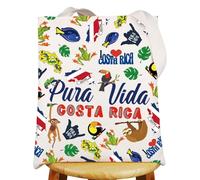 Costa Rica Makeup Bag Costa Rica Travel Gifts Pura Vida Costa Rica Gifts Costa Rica Vacation Zipper Bag (Costa rica TG2)