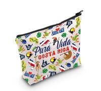 Costa Rica Makeup Bag Costa Rica Travel Gifts Pura Vida Costa Rica Gifts Costa Rica Vacation Zipper Bag (Costa Rica UK)