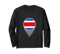 Costa Rica Map Costa Rica Proud Long Sleeve T-Shirt