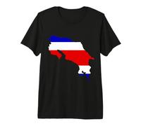 Costa Rica Map Costa Rica Proud Premium T-Shirt