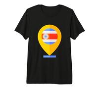 Costa Rica Map Costa Rica Proud Premium T-Shirt