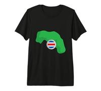 Costa Rica Map Costa Rica Proud Premium T-Shirt