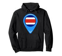 Costa Rica Map Costa Rica Proud Pullover Hoodie