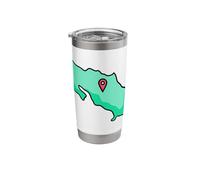 Costa Rica Map Costa Rica Proud Stainless Steel Insulated Tumbler