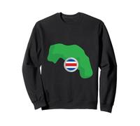Costa Rica Map Costa Rica Proud Sweatshirt
