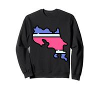 Costa Rica Map Costa Rica Proud Sweatshirt