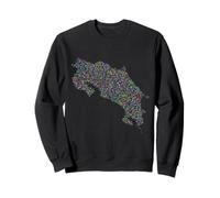 Costa Rica Map Costa Rica Proud Sweatshirt