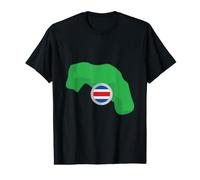 Costa Rica Map Costa Rica Proud Value Graphic T-Shirt