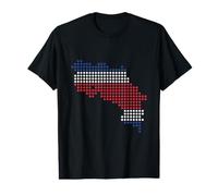 Costa Rica Map Costa Rica Proud Value Graphic T-Shirt