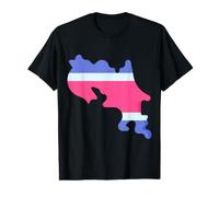 Costa Rica Map Costa Rica Proud Value Graphic T-Shirt