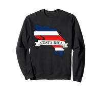 Costa Rica Map Flag Sweatshirt