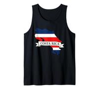 Costa Rica Map Flag Tank Top