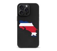 Costa Rica Map with Flag Phone Case Compatible with iPhone 15 Pro Max | Suitable for 15 Series Fashion TPU Soft Protective Shell