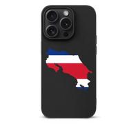 Costa Rica Map with Flag Phone Case Compatible with iPhone 15 Pro | Suitable for 15 Series Fashion TPU Soft Protective Shell