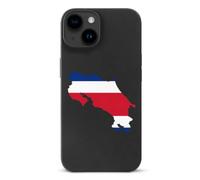 Costa Rica Map with Flag Phone Case Compatible with iPhone 15 | Suitable for 15 Series Fashion TPU Soft Protective Shell