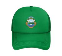Costa Rica Patriotic Design: Baseball Cap + Trucker Hat + Dad Cap Triple Styles | Upf50+ Polyester Mesh Adjustable Sun Hat Green