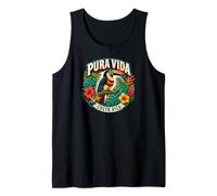 Costa Rica Perched Collared Aracar Toucan Tank Top
