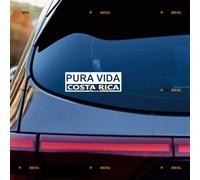 Costa Rica Pura Vida Sticker Decal Vinyl - 2 Pack White 15.2cm - for Car Boat Laptop Cup No Background Die-Cut