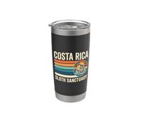 Costa Rica Sloth Sanctuary Retro Distressed Sunset Stainless Steel Insulated Tumbler