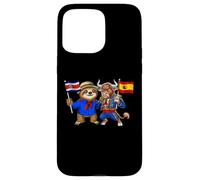 Costa Rica Spain Roots Costa Rican Flag Proud Spanish Case for iPhone 15 Pro Max