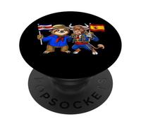 Costa Rica Spain Roots Costa Rican Flag Proud Spanish PopSockets Adhesive PopGrip
