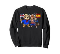 Costa Rica Spain Roots Costa Rican Flag Proud Spanish Sweatshirt